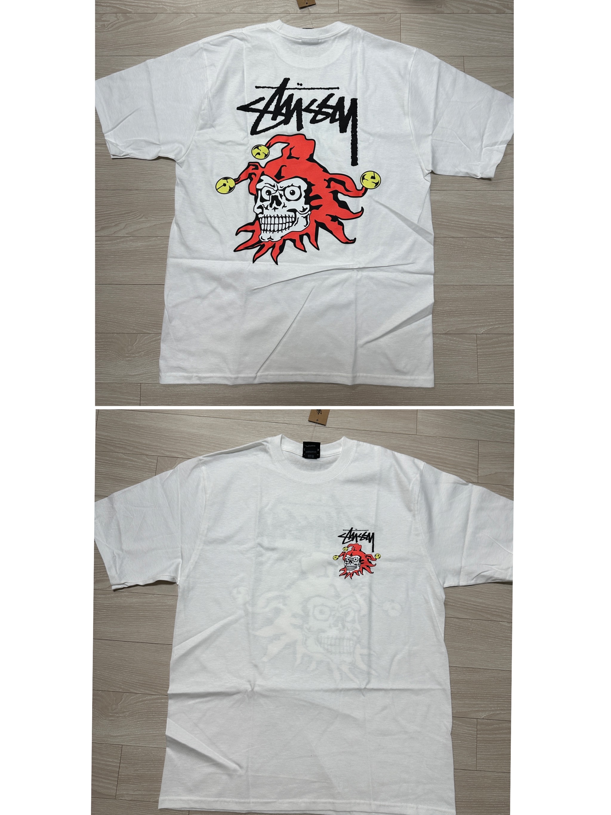 Stussy Joker T-Shirt White 착용 스타일
