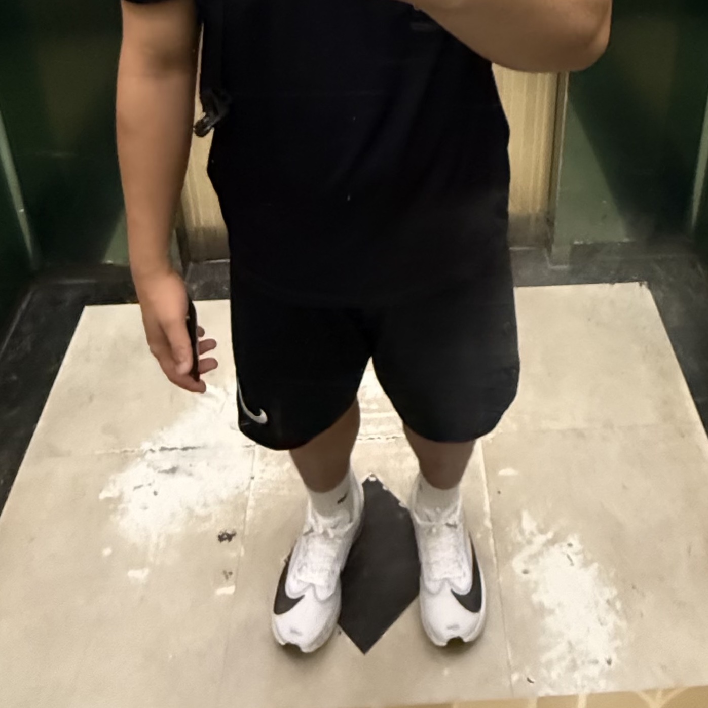 Nike Zoom Fly 6 White Pure Platinum, Nike Dri-Fit Park 3 Shorts Black 착용 스타일