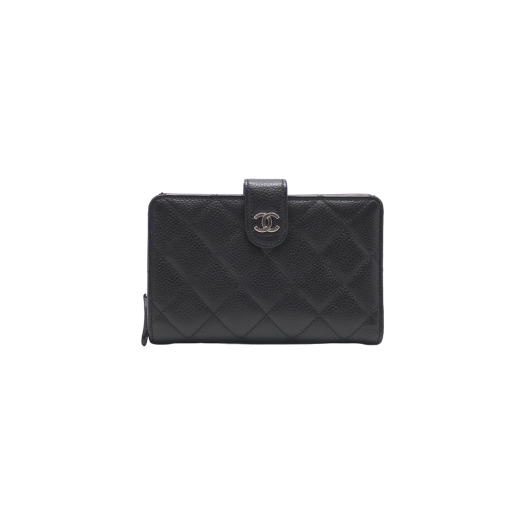 ITGF7IC5V4MI Chanel Medium Wallet Caviar Silver
