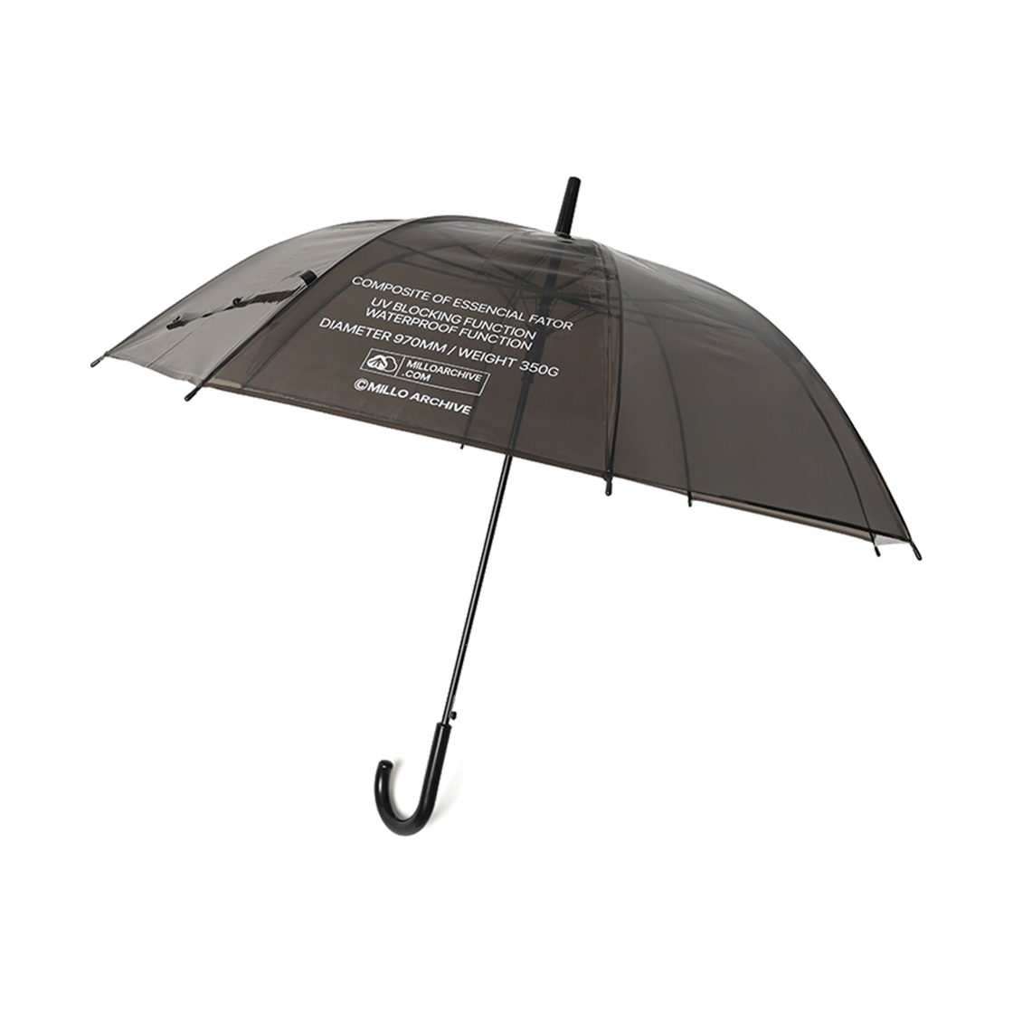 ML656BLK Millo Archive Easy Compact Umbrella Black