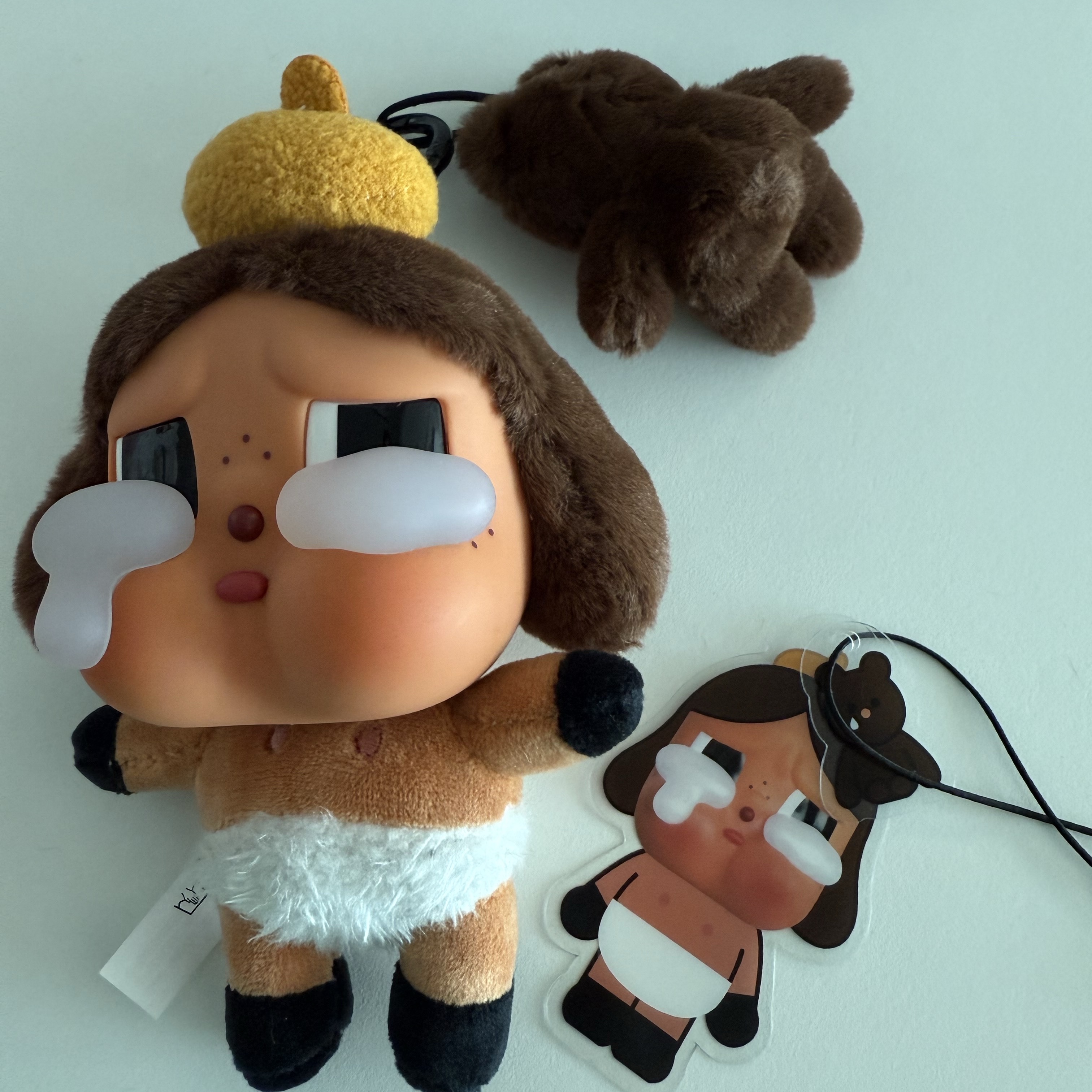 Pop Mart Crybaby Crying Again Series Plush Keyring Sealed Case (1 Blind Box) 착용 스타일