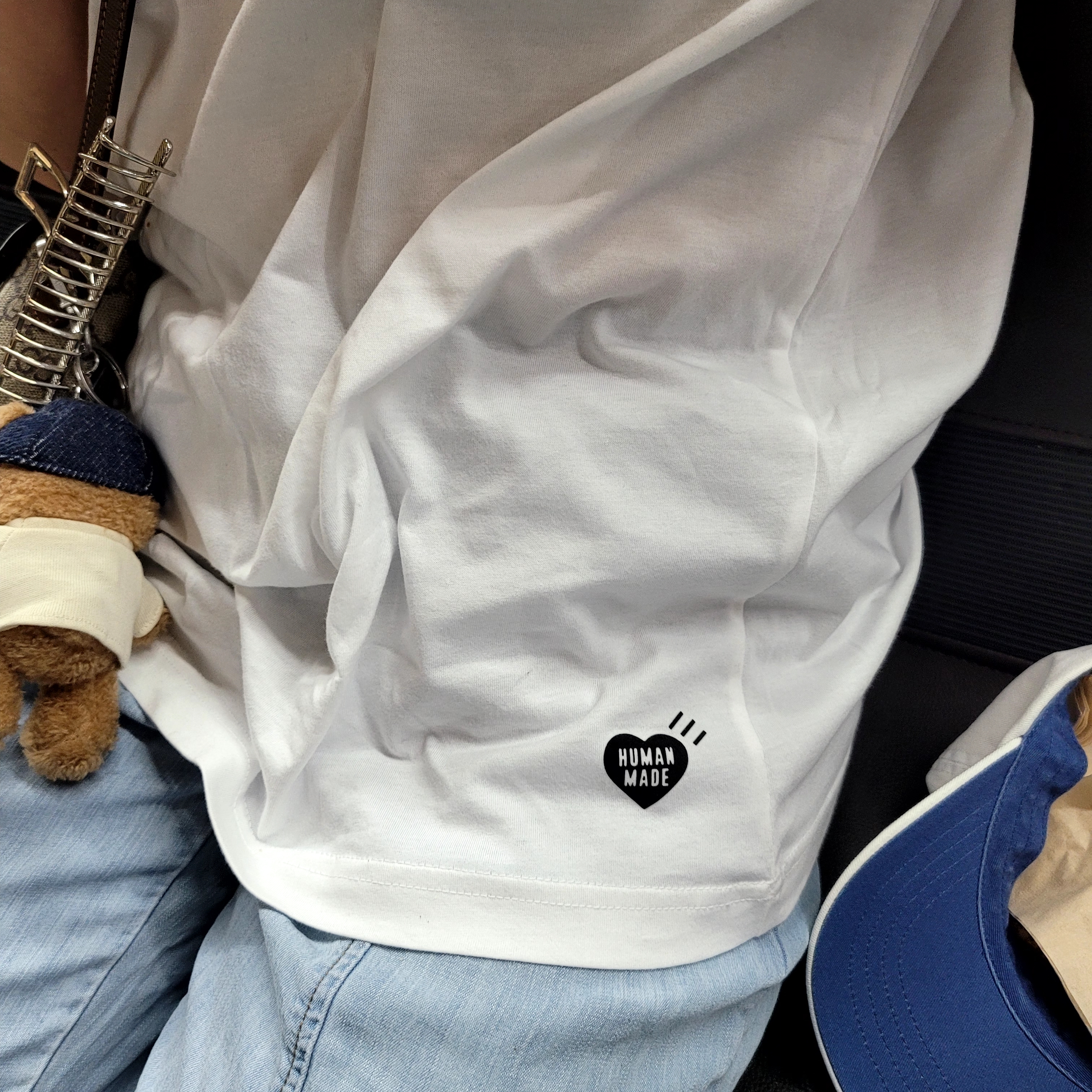 Human Made T-Shirts White (3 Pack) 착용 스타일