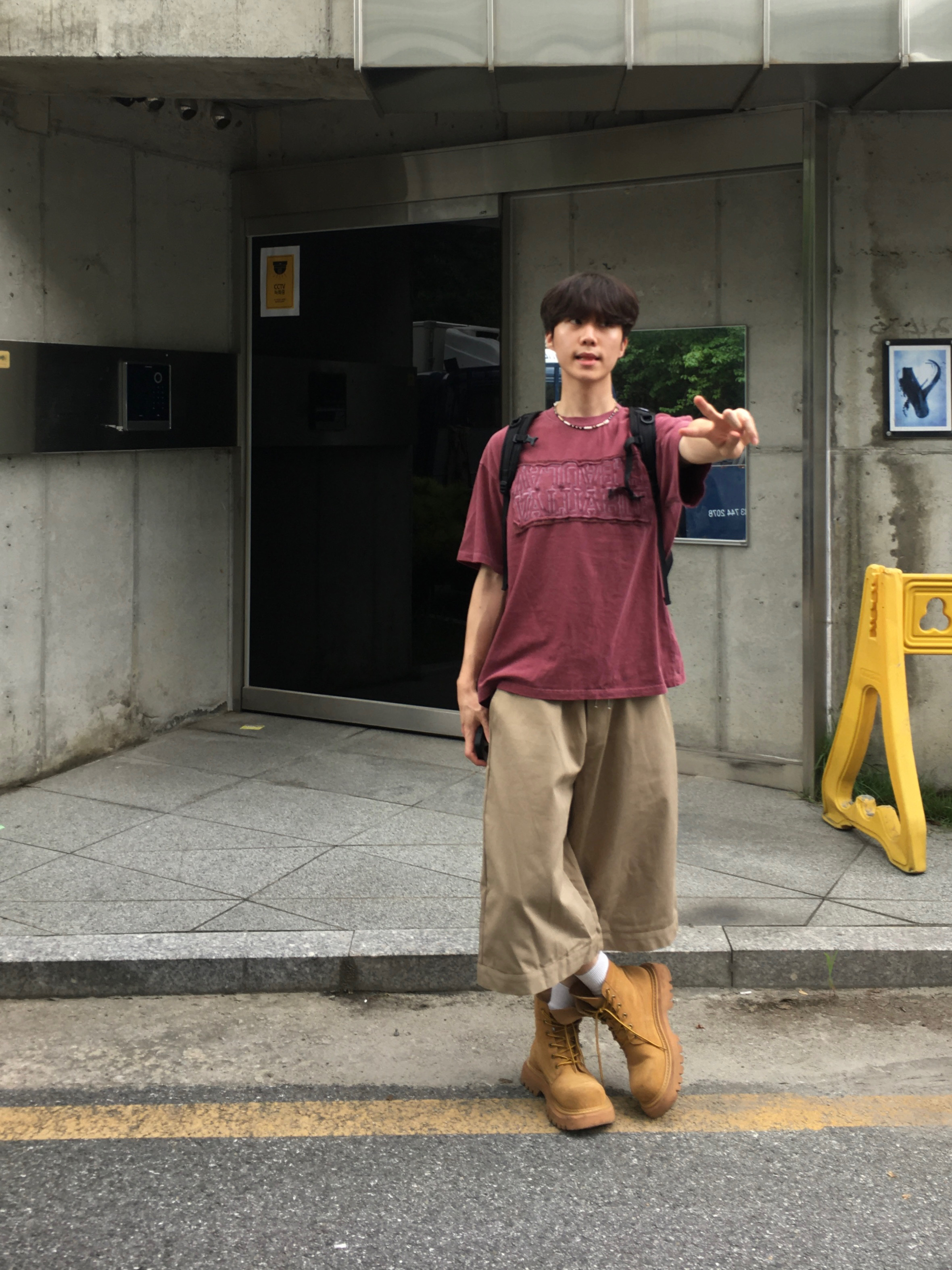The North Face Mini Shot Black 착용 스타일 - 2