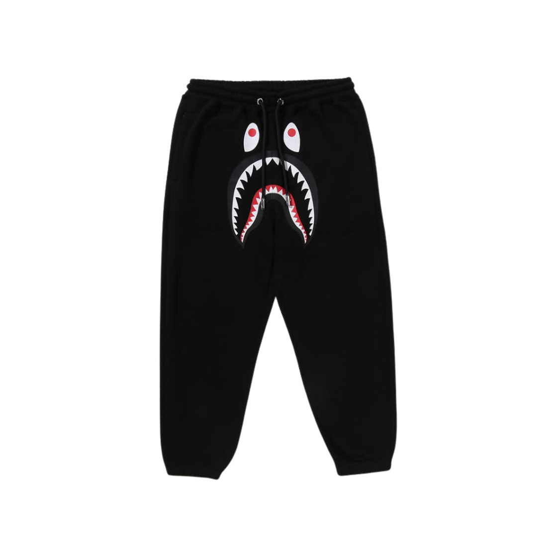 베이프 샤크 릴렉스드 핏 스웨트 팬츠 블랙(BAPE Shark Relaxed Fit Sweat Pants Black)