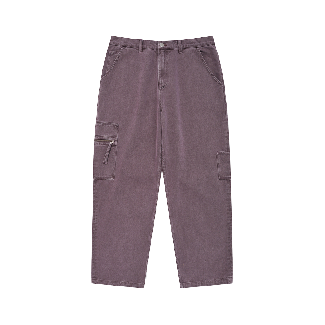 PES1PT394AVU Phyps Dept Pigment Washed Cargo Denim Pants Vintage Purple