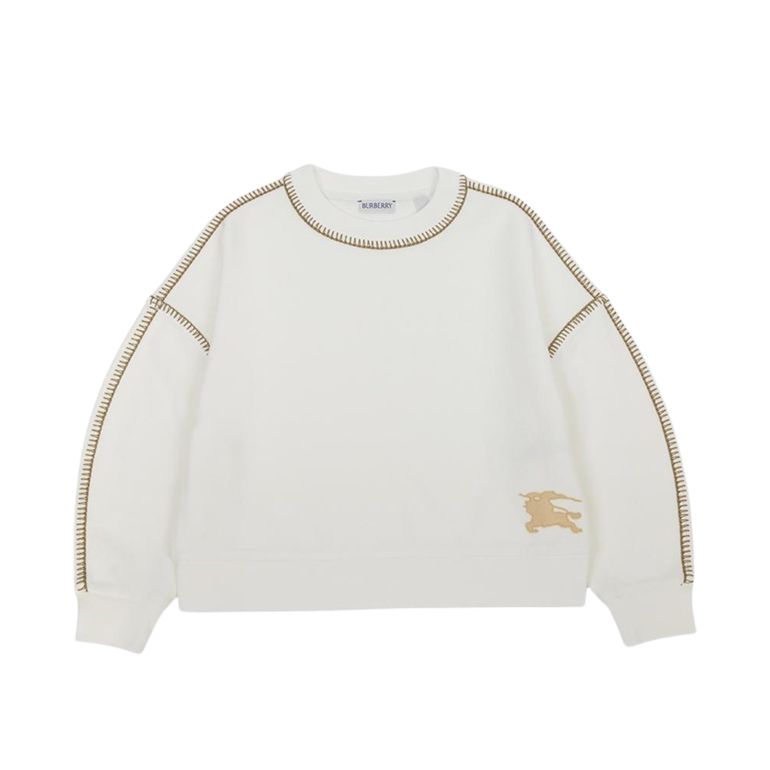 8083196 (Kids) Burberry EKD Applique Sweatshirt White