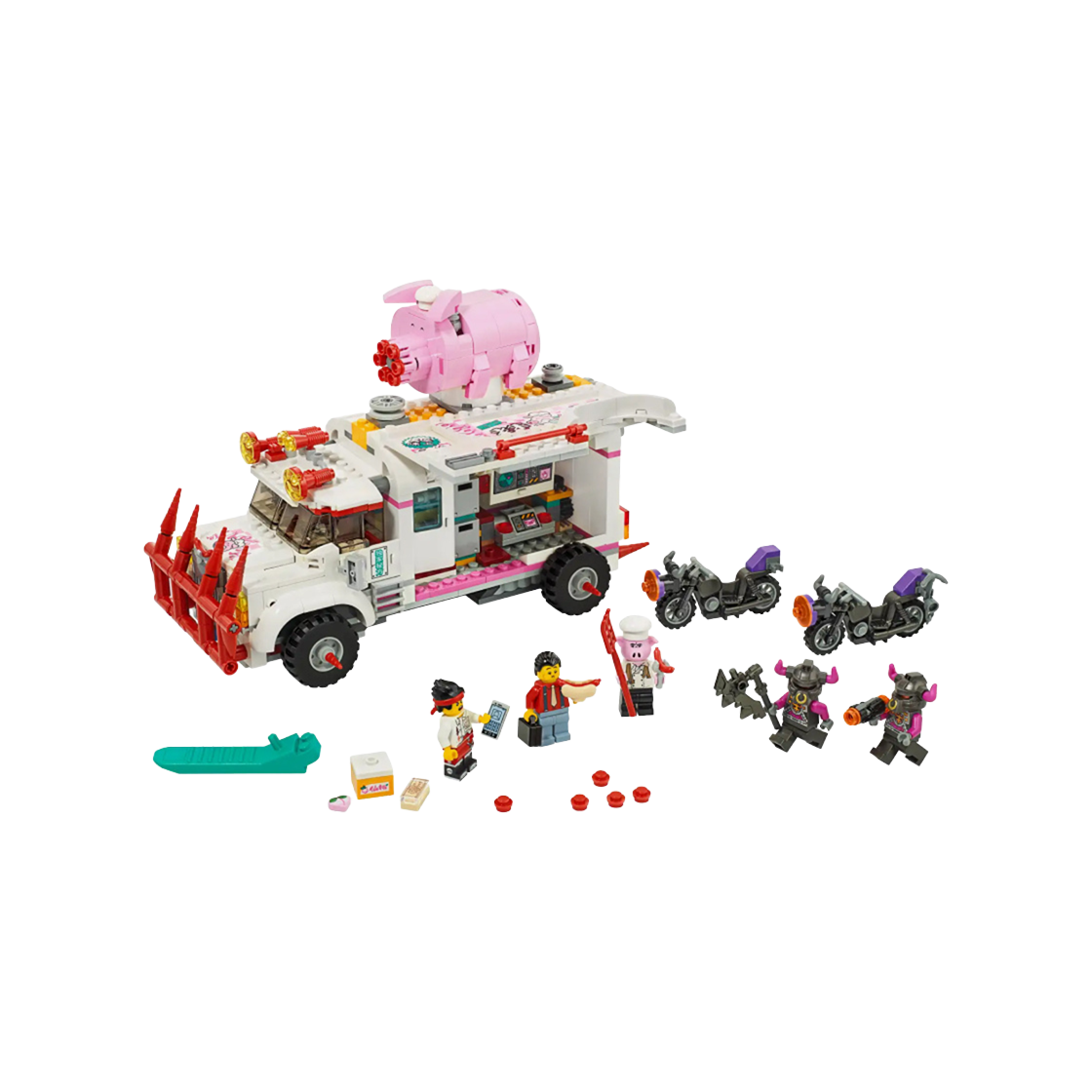 레고 몽키 키드 픽시의 푸드 트럭(Lego Monkie Kid Pigsy's Food Truck)