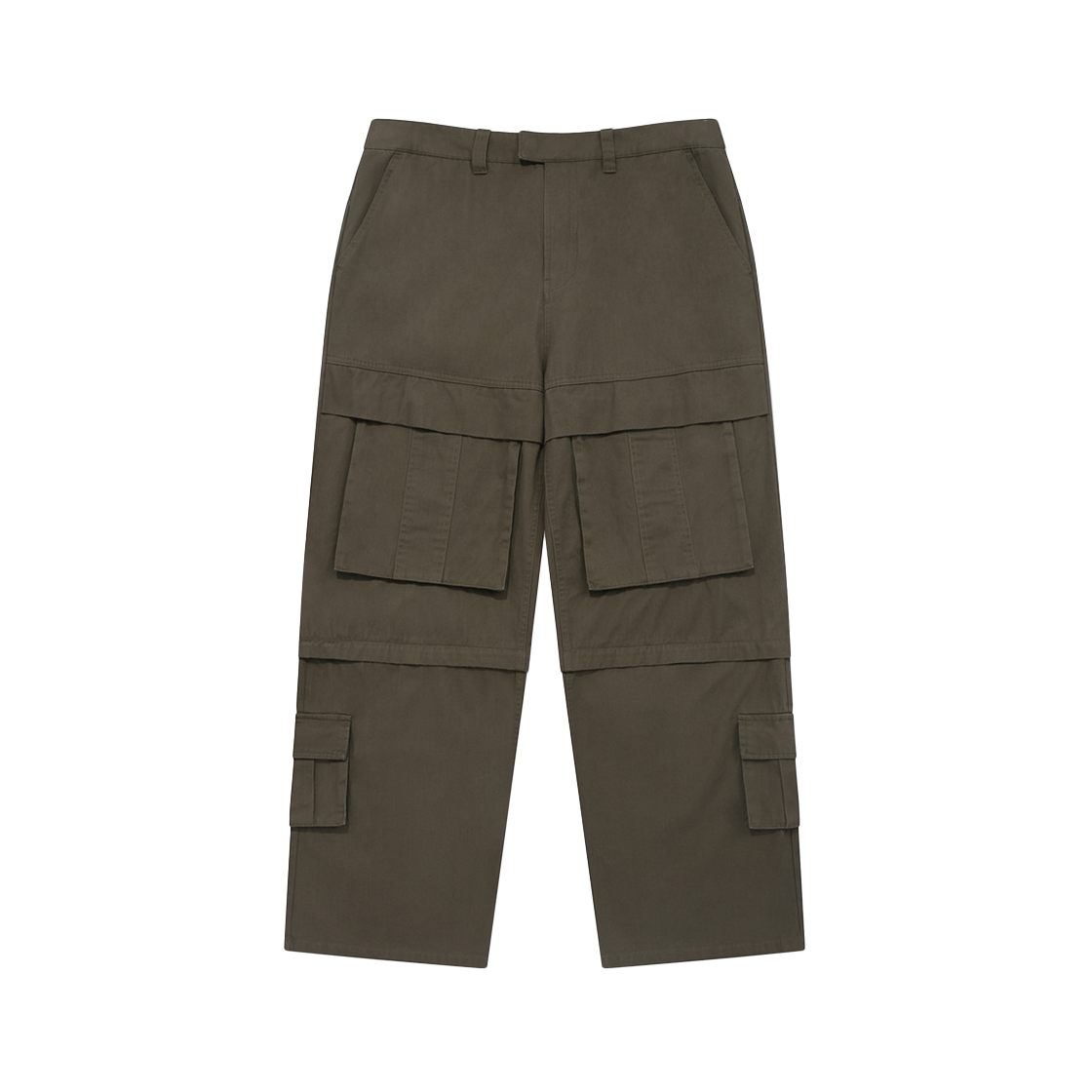 PEM1PT395AKH Phyps Dept Detachable Big Cargo Pants Khaki