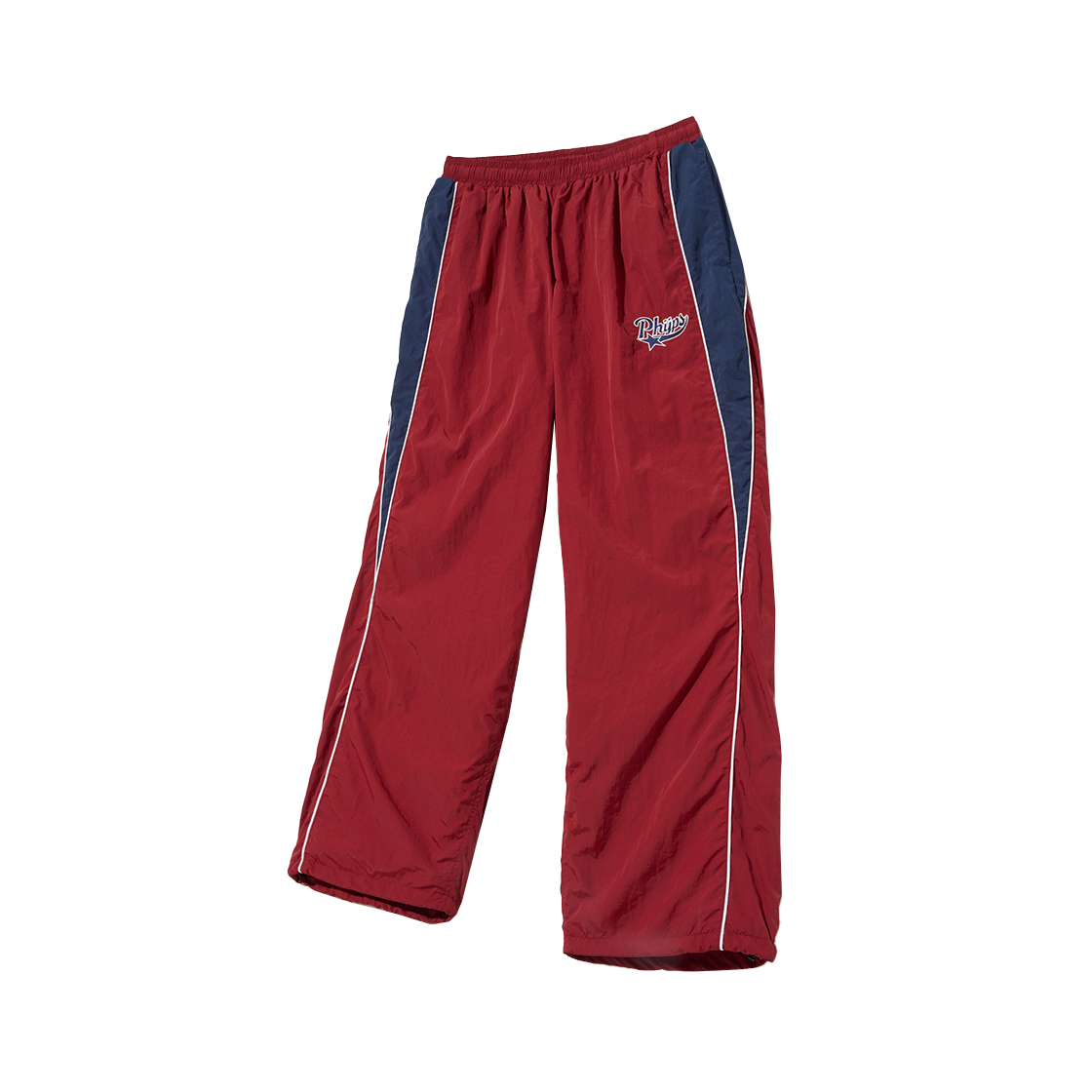 피지컬 디파트먼트 나일론 테일 트랙팬츠 버건디