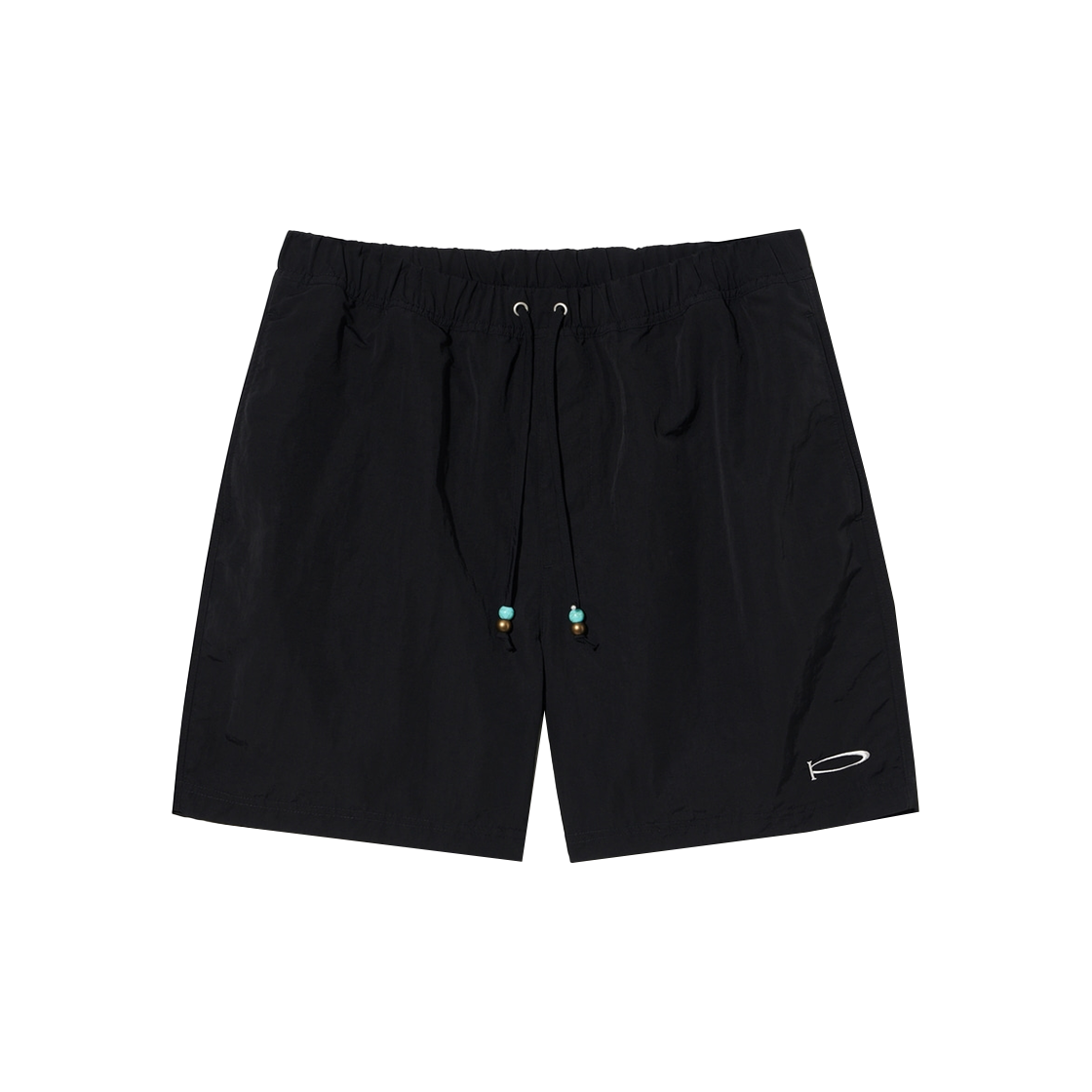 PEM1SO307BBK Phyps Dept Beads String Beach Shorts Black