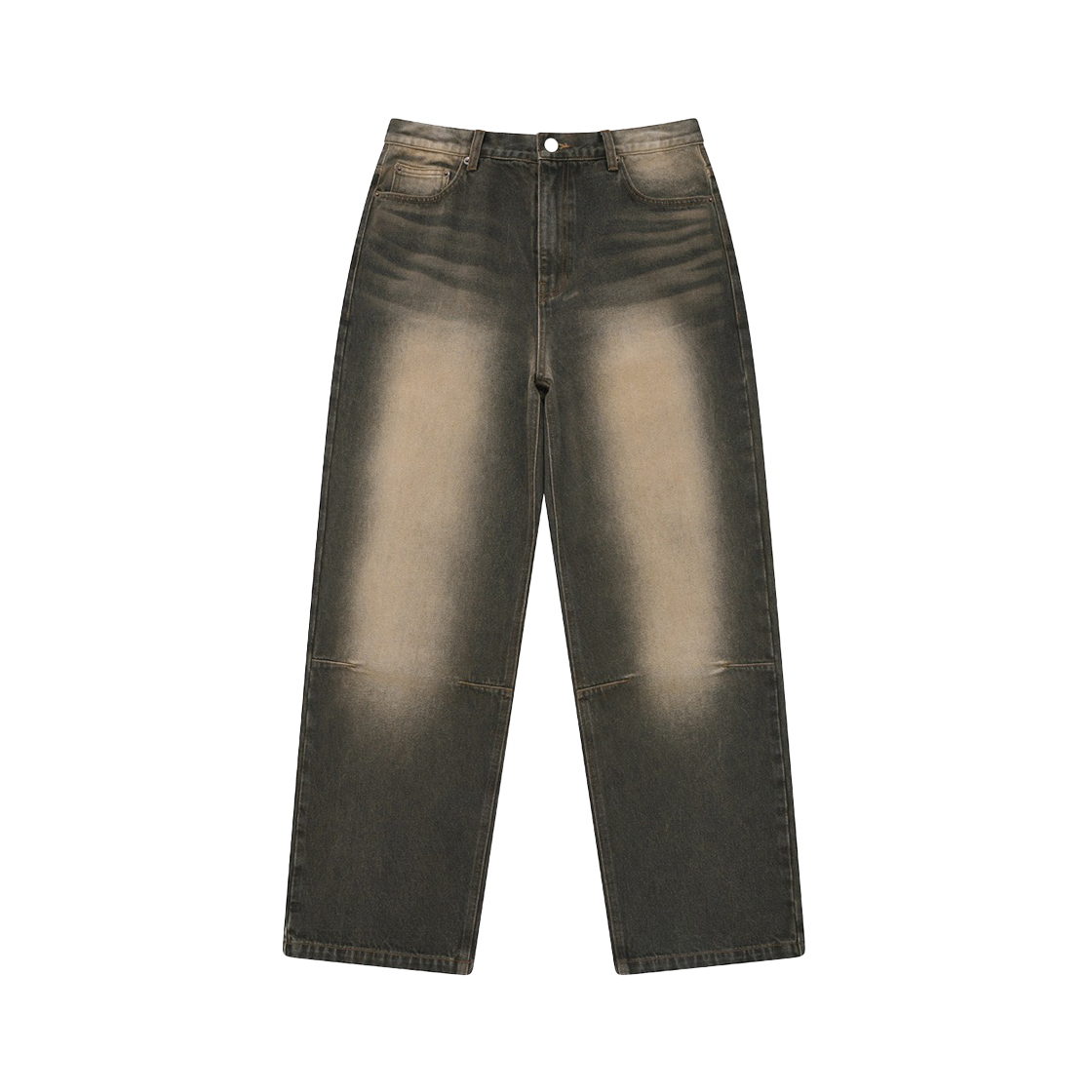 PES1PT398ABR Phyps Dept Dart Washing Denim Pants Brown