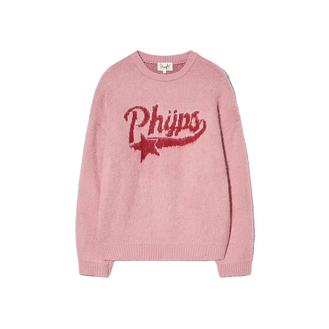 PEW1KT304AVP Phyps Dept Star Tail Brush Knit Vintage Pink