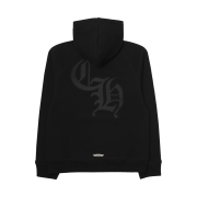 Chrome Hearts Nylon Cemetery Cross Patch CH Back Logo Hoodie Black