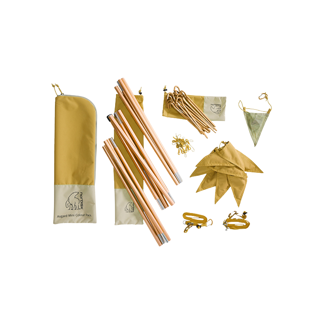 ANO12T904000 Nordisk Asgard Mini Color pack Mustard