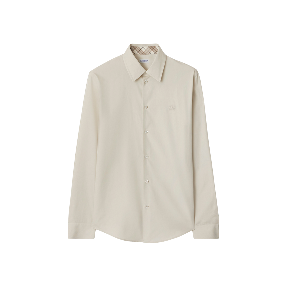 버버리 슬림 핏 코튼 셔츠 세일(Burberry Slim Fit Cotton Shirt Sail) - 1