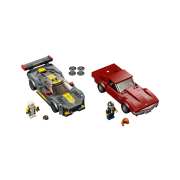 Lego Chevrolet Corvette C8.R Race Car and 1969 Chevrolet Corvette