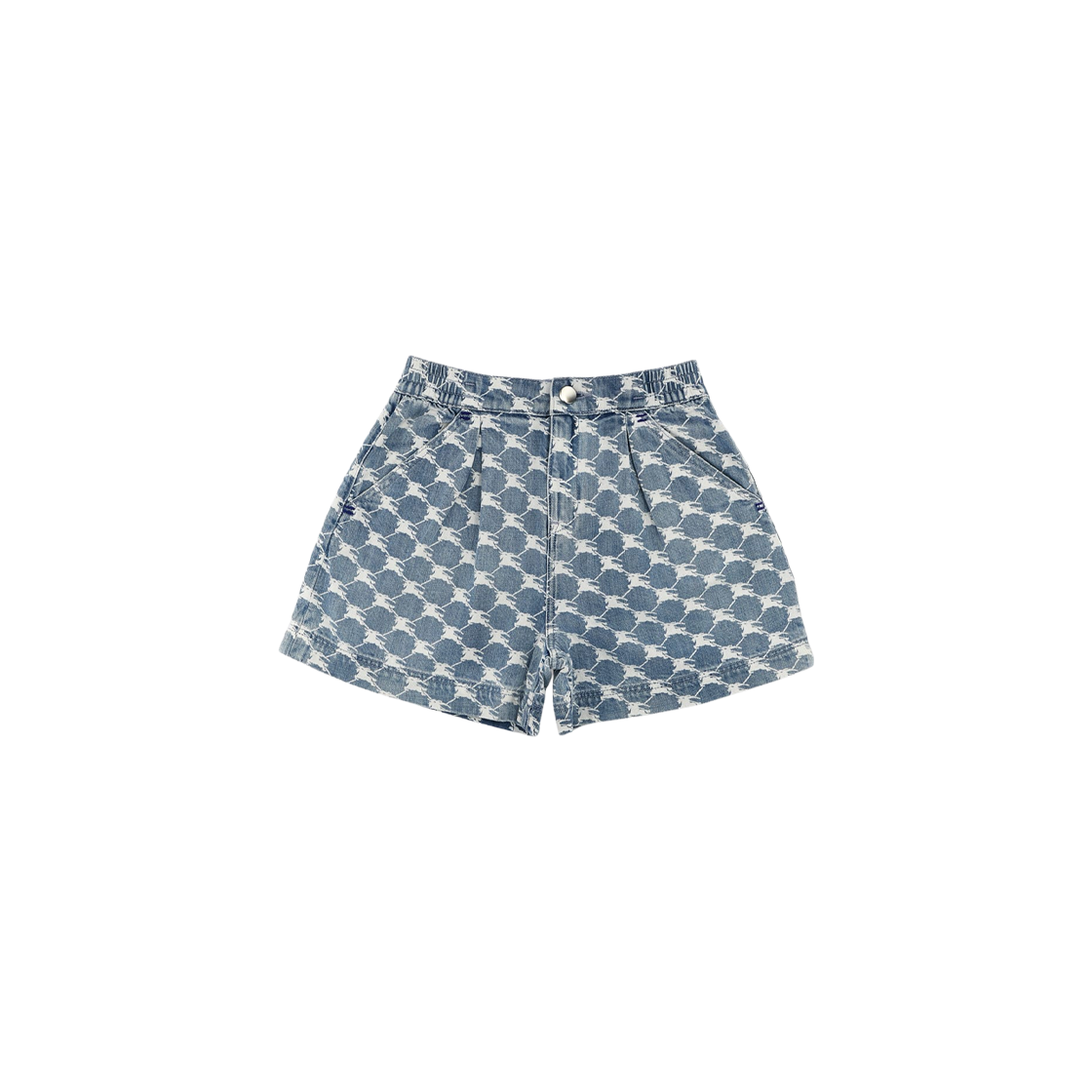 (키즈) 버버리 EKD 데님 쇼츠 블루((Kids) Burberry EKD Denim Shorts Blue)