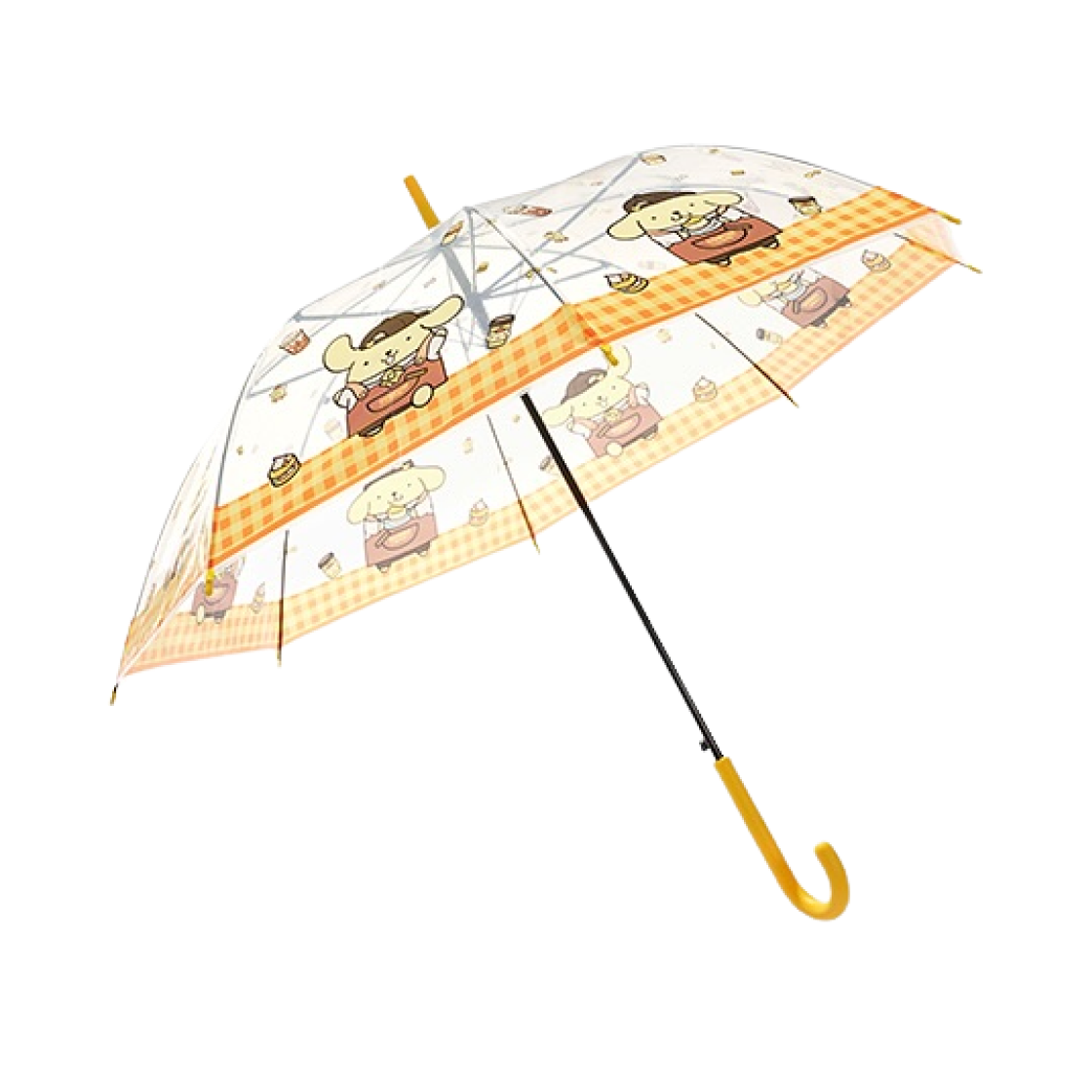 산리오 x 컴포즈 커피 산리오 캐릭터즈 우산 폼폼푸린 옐로우(Sanrio x Compose Coffee Sanrio Characters Umbrella Pompompurin Yellow)