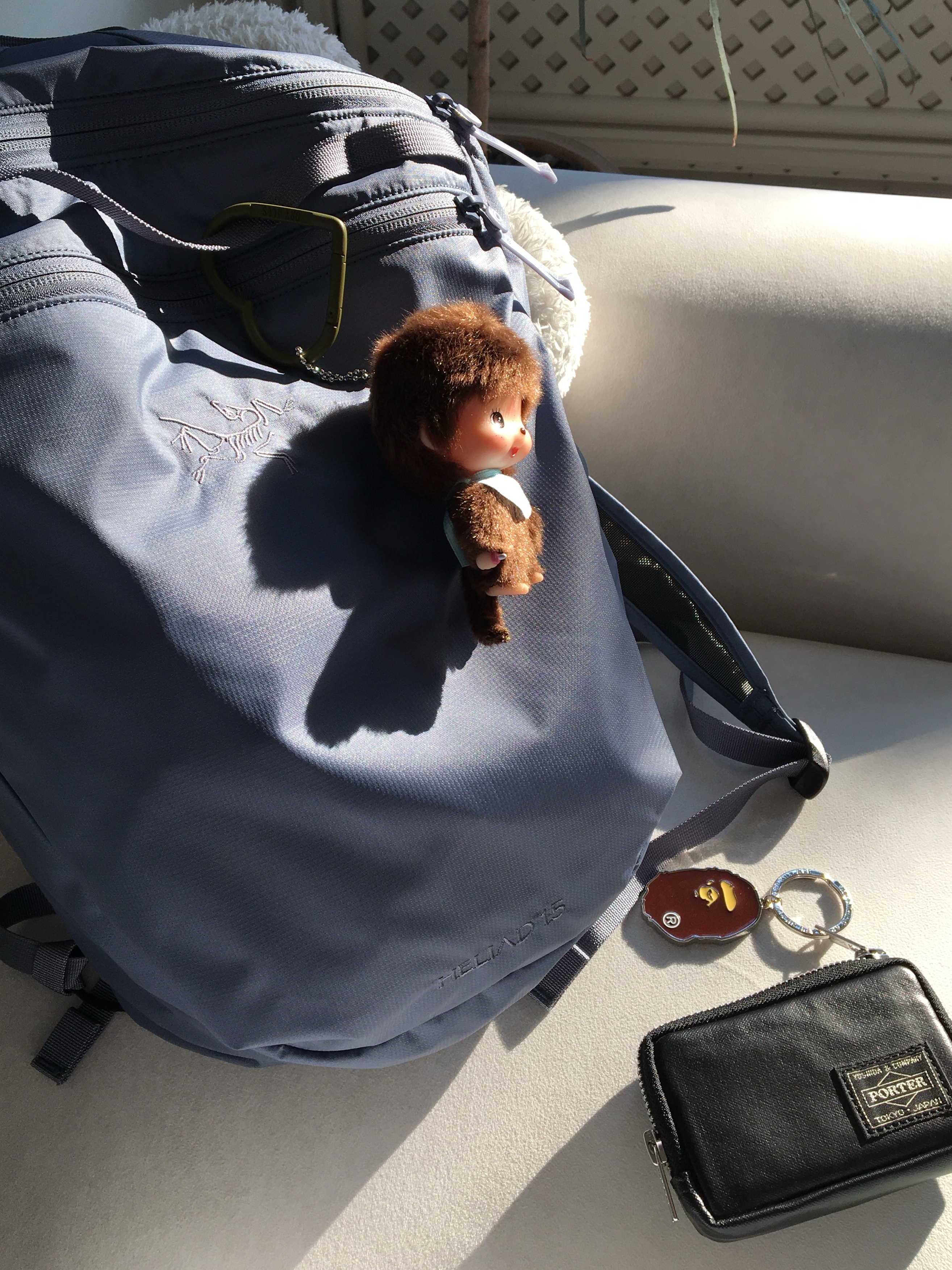 Human Made Heart Carabiner Olive Drab, Monchhichi Bebichhichi Bighead SS Boy Key Chain Blue 착용 스타일 - 1