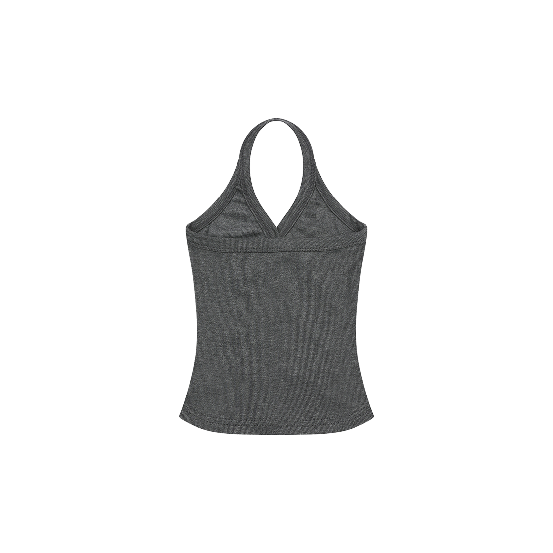 무센트 메라 홀터넥 크롭 슬리브리스 나시 차콜(MUCENT Mera Halter Neck Crop Sleeveless Charcoal) - 2