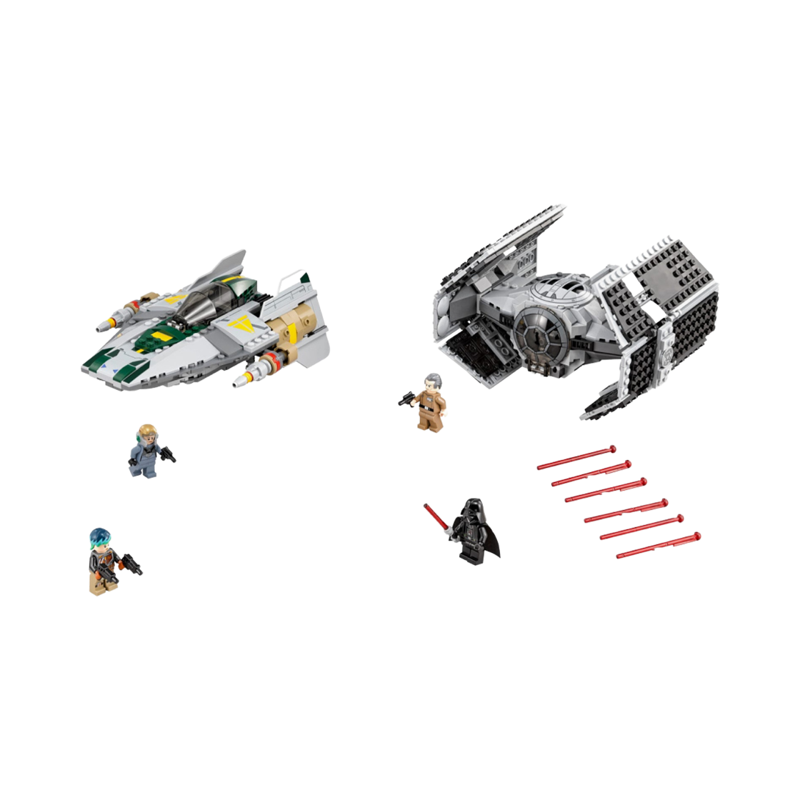 레고 스타워즈 베이더의 타이 어드밴스드 vs. A-윙 스타파이터(Lego Star Wars Vader's TIE Advanced vs. A-Wing Starfighter Star Wars) - 1