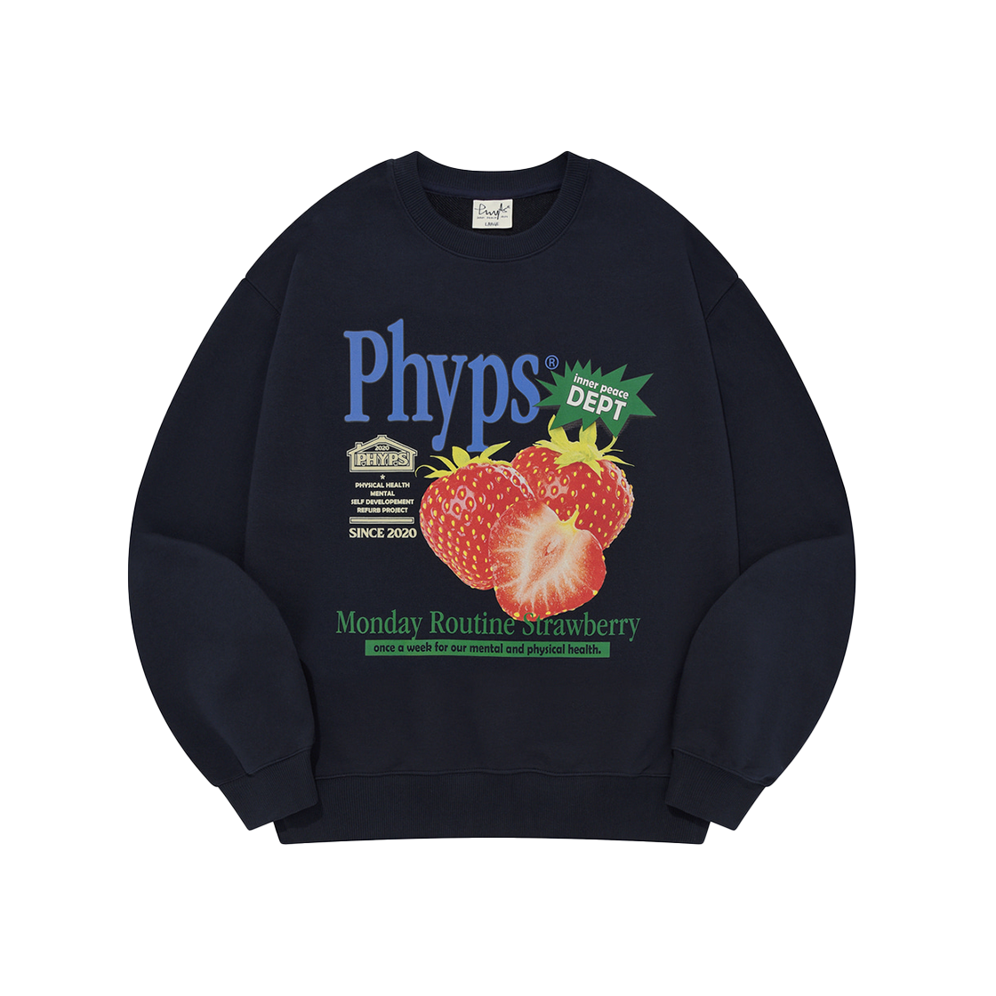 PES1CR302ANA Phyps Dept Strawberry Market Crewneck Navy