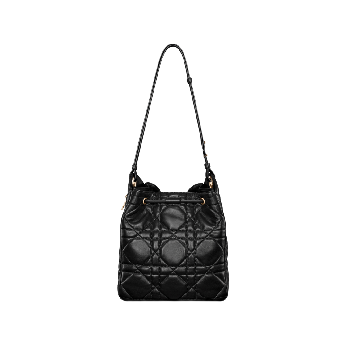디올 미디움 D-모션 백 매크로까나쥬 램스킨 블랙(Dior Medium D-Motion Bag Macrocannage Lambskin Black) - 1