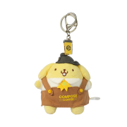 Sanrio x Compose Coffee Sanrio Characters Plush Keyring Pompompurin Yellow