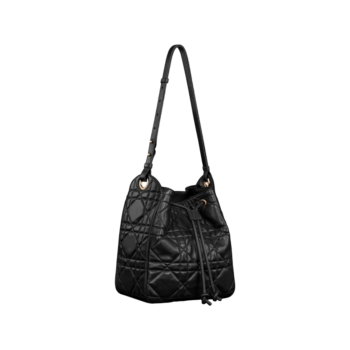 디올 미디움 D-모션 백 매크로까나쥬 램스킨 블랙(Dior Medium D-Motion Bag Macrocannage Lambskin Black) - 2