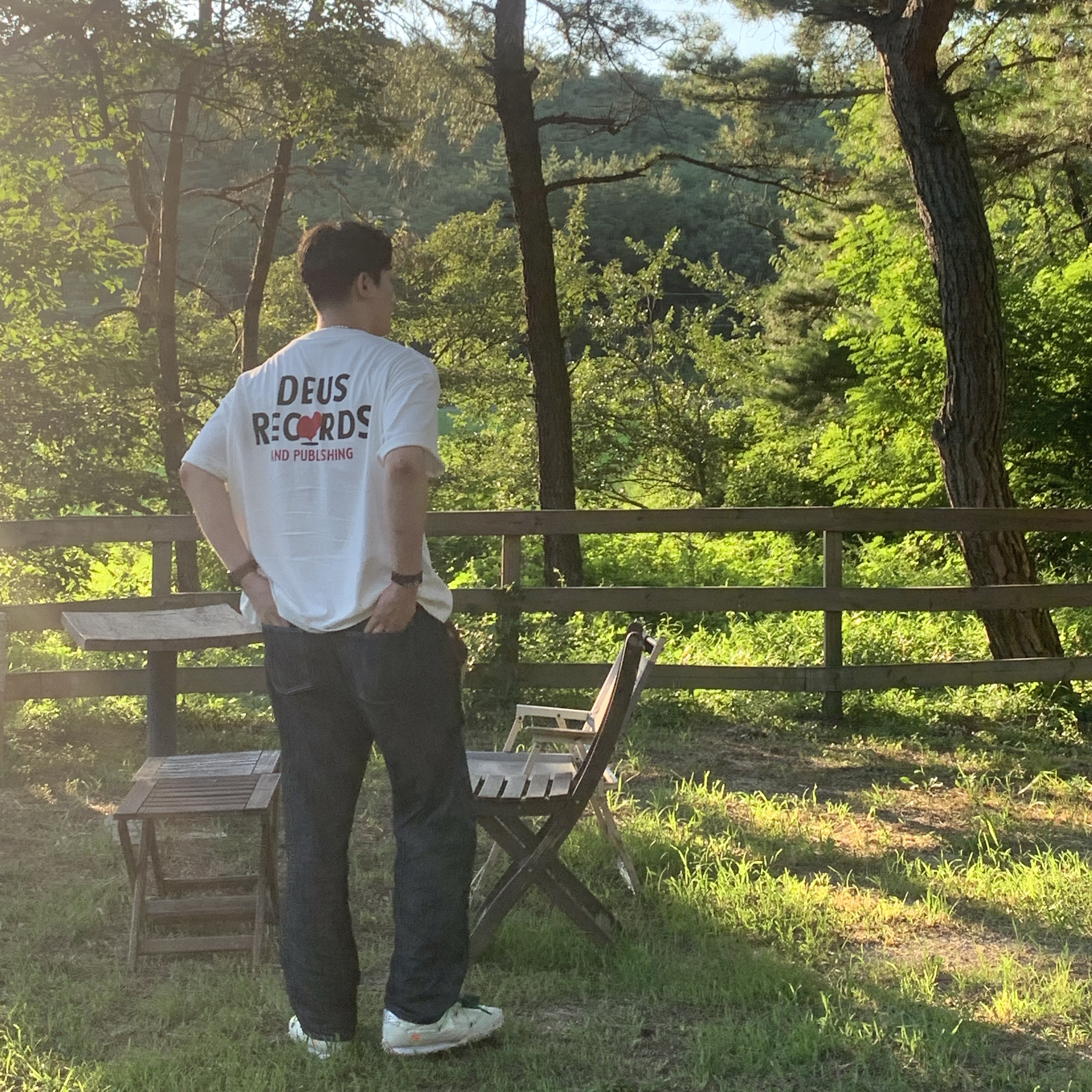(W) Nike x Off-White Waffle Racer White 착용 스타일 - 2