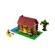 Lego Log Cabin