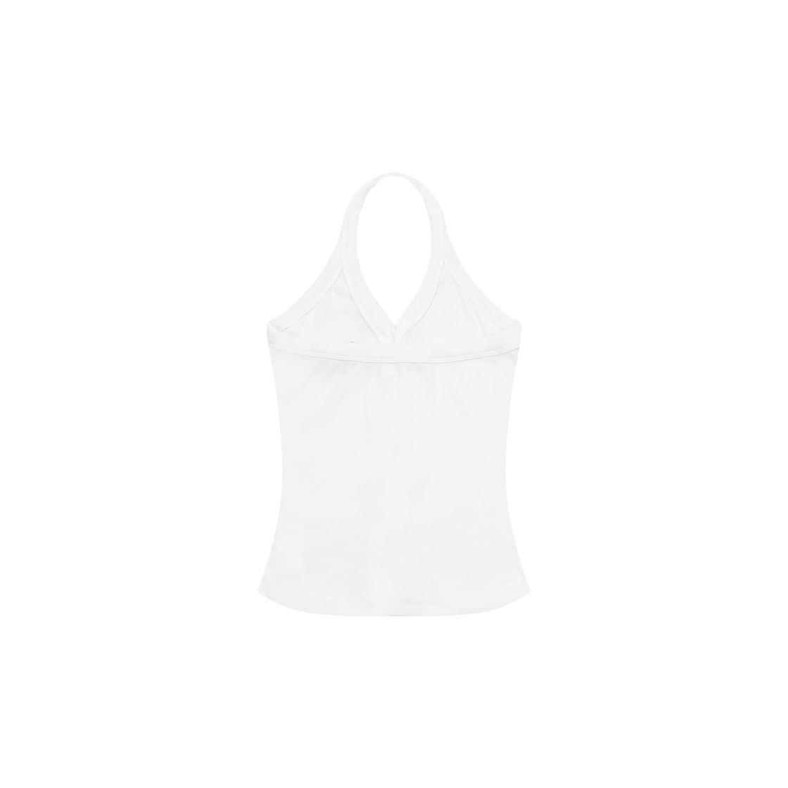 무센트 메라 홀터넥 크롭 슬리브리스 나시 화이트(MUCENT Mera Halter Neck Crop Sleeveless White) - 2