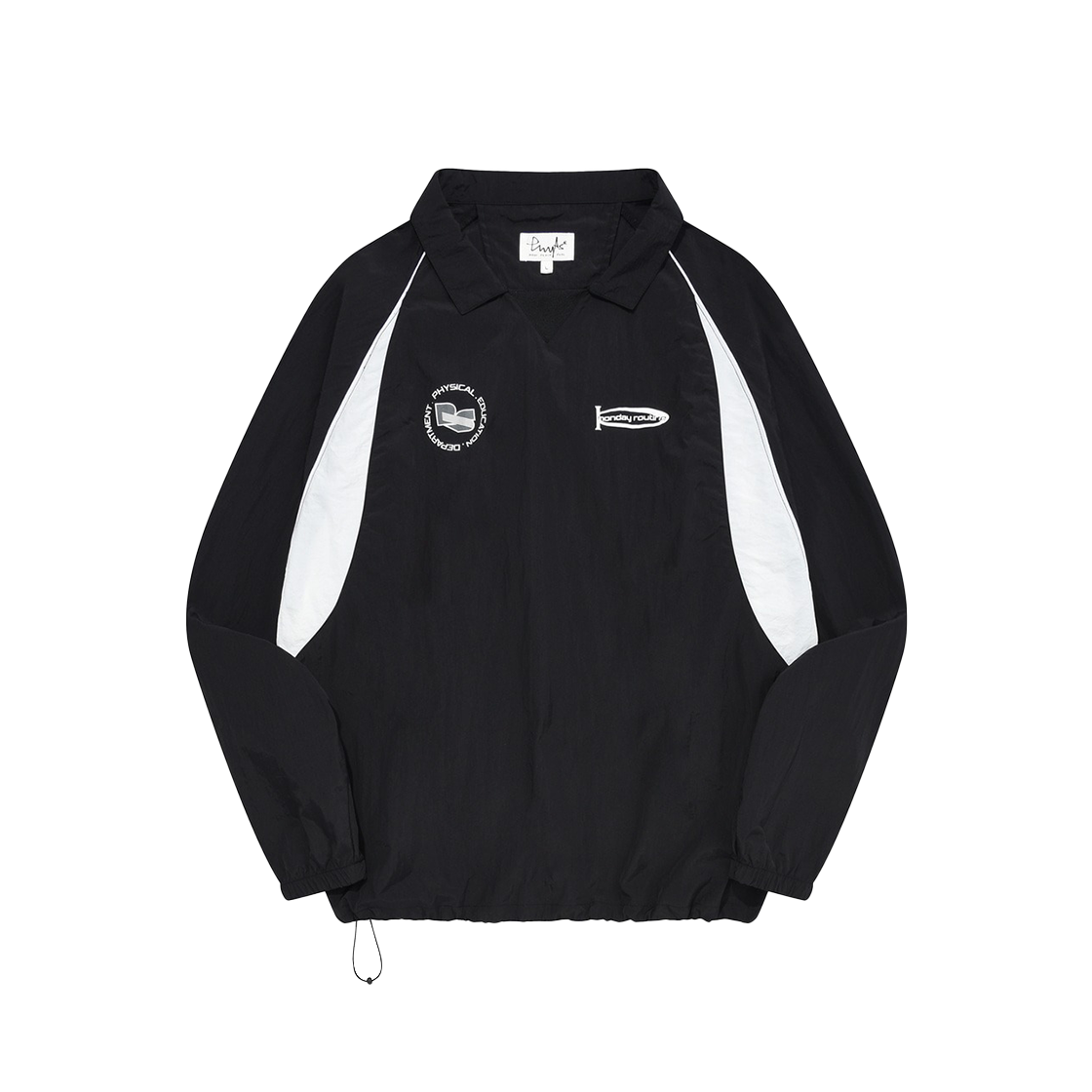 PES1CR398ABK Phyps Dept Nylon Rugby Sweat Shirt Black