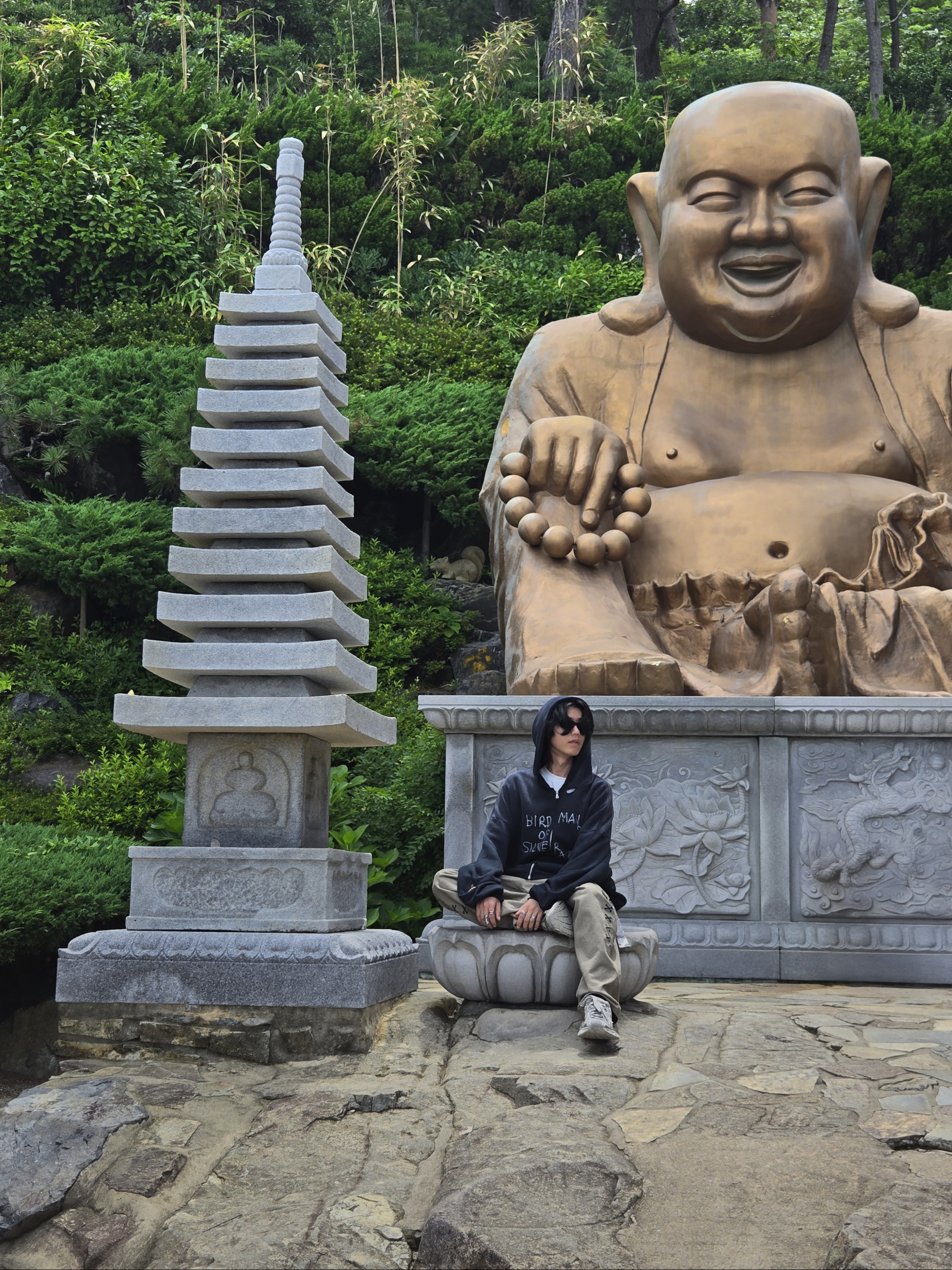 Paly Hollywood Birdman Of Silver Lake Zip Hooded Sweatshirt Black, Balenciaga 3XL Sneakers Light Beige 착용 스타일 - 5