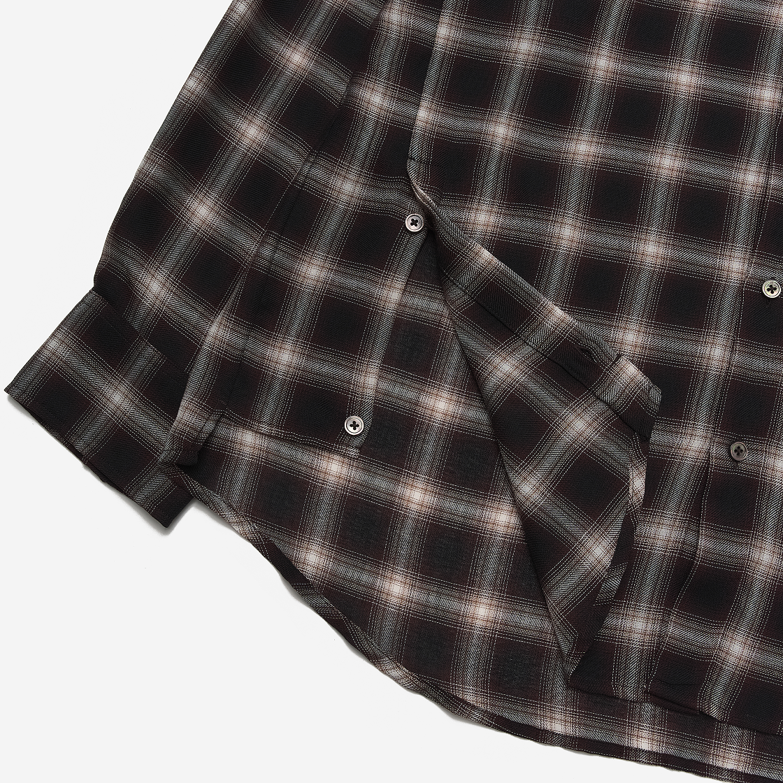 우영미 그라데이션 체크 셔츠 레드 - 25FW(Wooyoungmi Gradation Check Shirt Red - 25FW) - 4