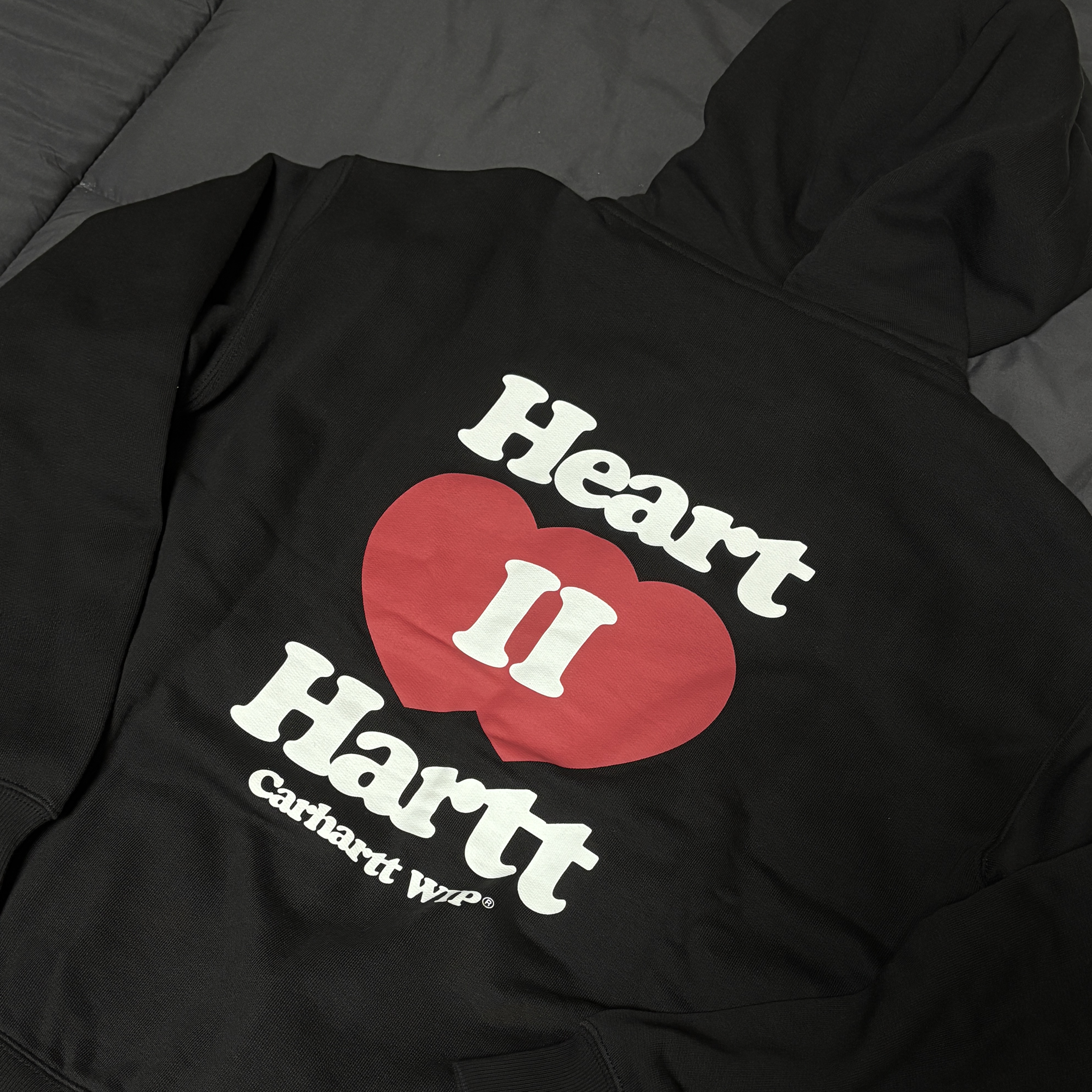 Carhartt WIP Hooded Heart II Hartt Sweat Jacket Black 착용 스타일