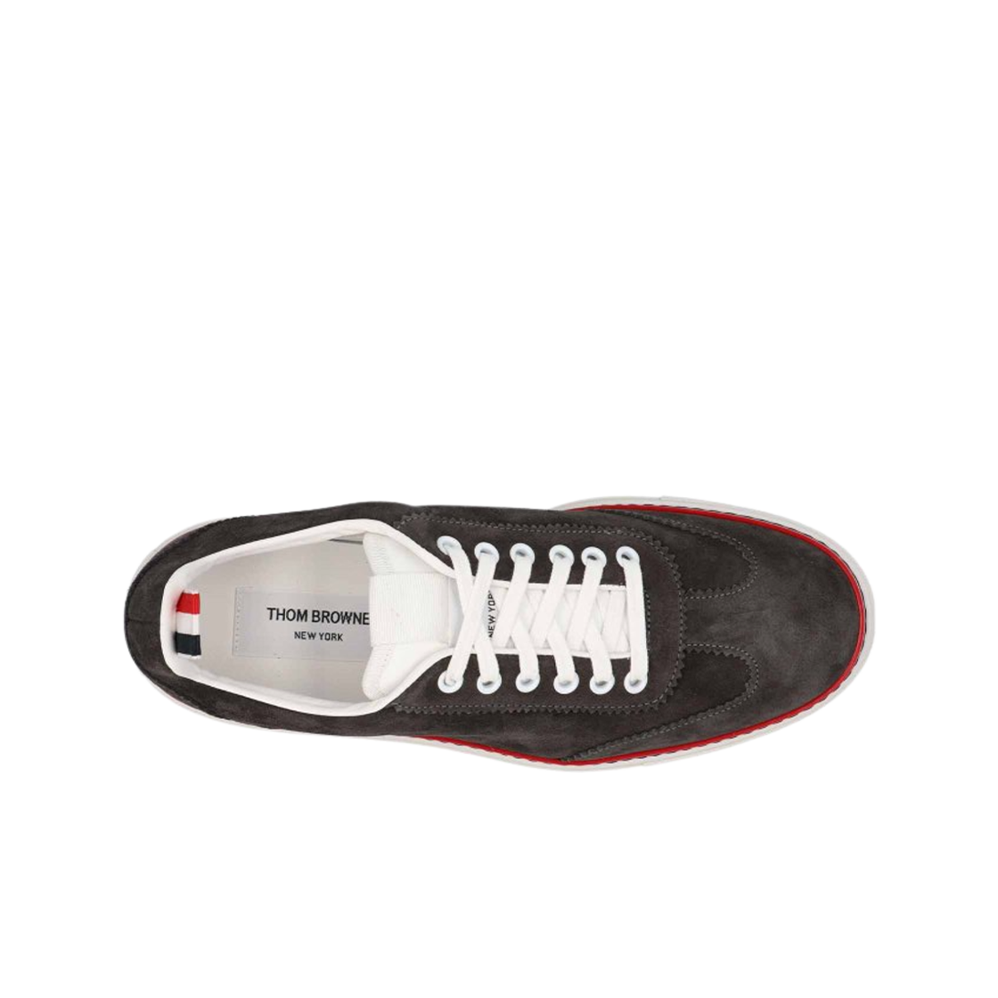 톰브라운 파인 키드 스웨이드 필드 슈즈 다크 그레이(Thom Browne Fine Kid Suede Field Shoes Dark Grey) - 2