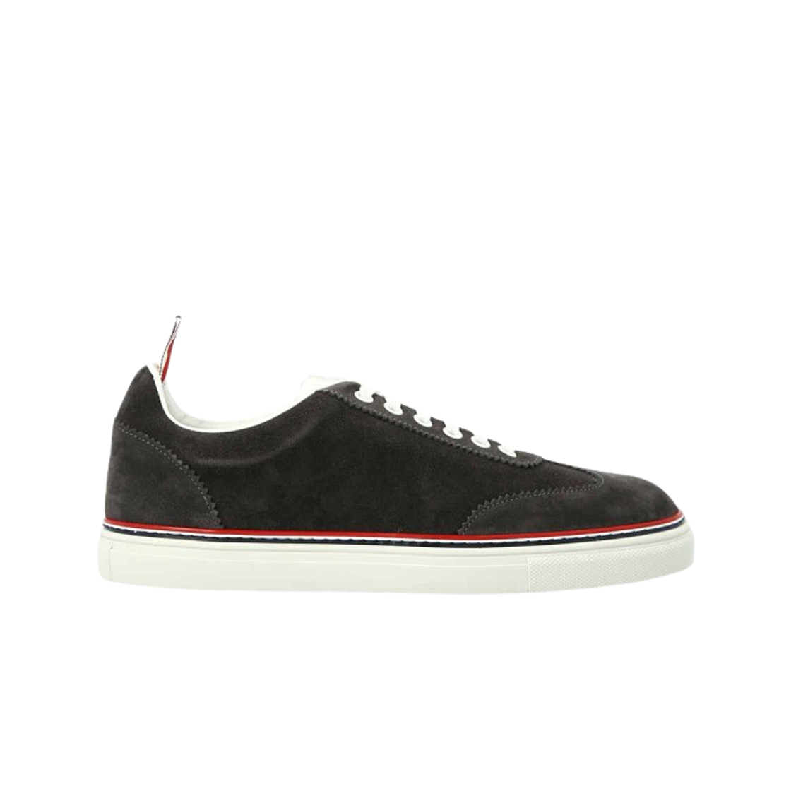 톰브라운 파인 키드 스웨이드 필드 슈즈 다크 그레이(Thom Browne Fine Kid Suede Field Shoes Dark Grey) - 1