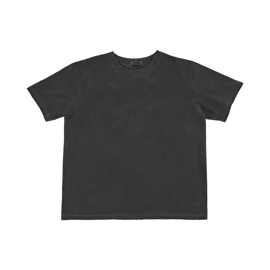 쉐도우 그라인드 크롭 컷 티셔츠 블랙(SHXDW Grind Crop Cut T-Shirt Black)