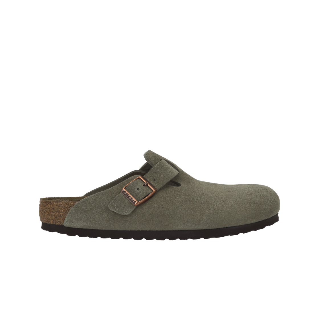 0060461 Birkenstock Boston Suede Leather Taupe - Regular