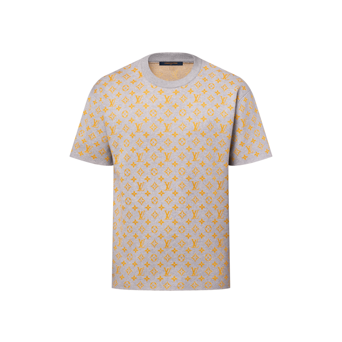 - Louis Vuitton Monogram Short Sleeved Crewneck Quiet Gray