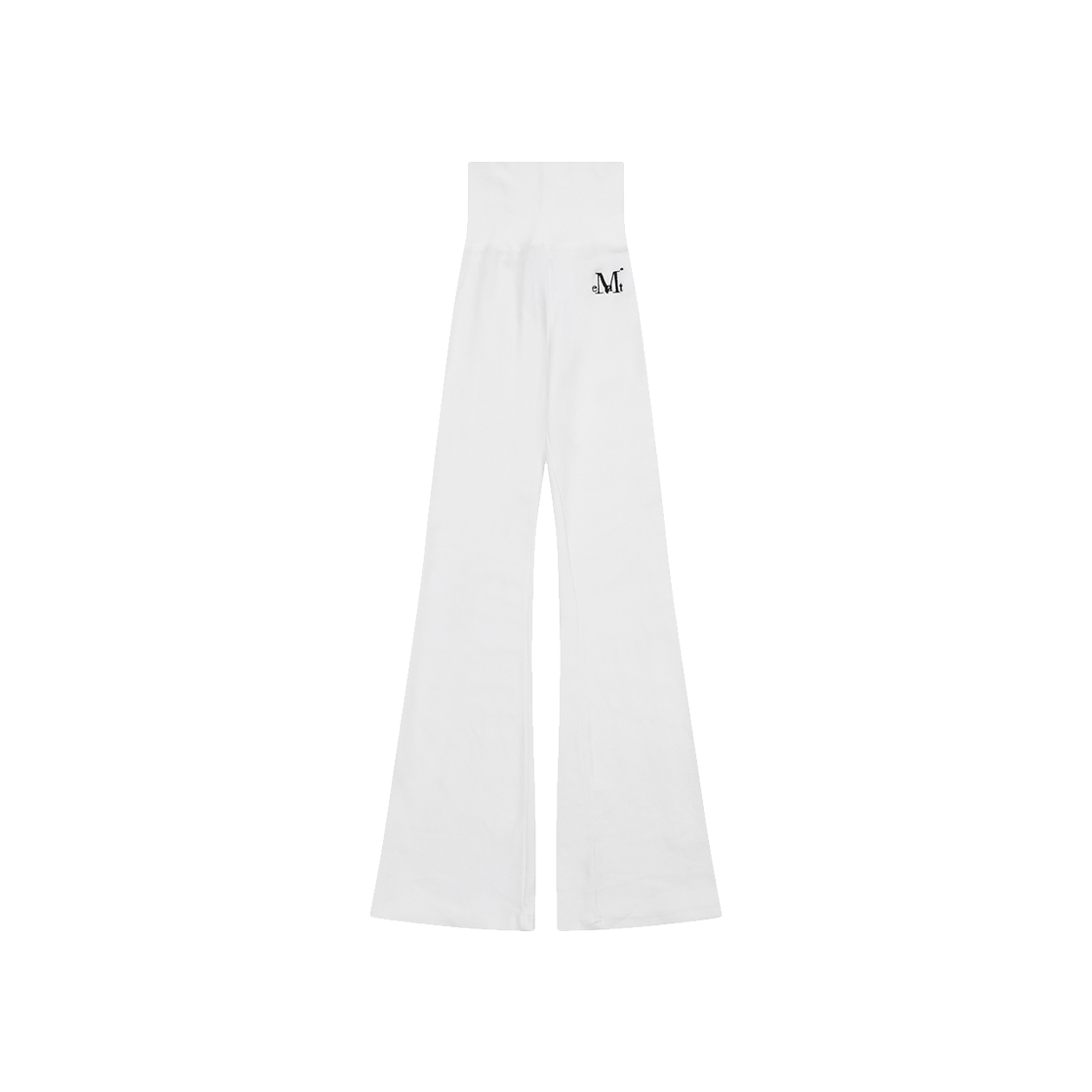 P00000ZW MUCENT Zinew Set Up High-Wasit Boots Cut Sweat Pants White