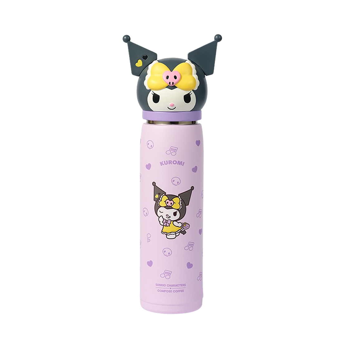 - Sanrio x Compose Coffee Sanrio Characters Tumbler Kuromi Purple