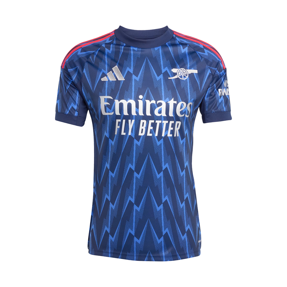 아디다스 아스널 2025/26 어웨이 저지 블루 - KR 사이즈 (논 마킹 버전)(Adidas Arsenal 2025/26 Away Jersey Blue - KR Sizing (Non Marking Ver.))