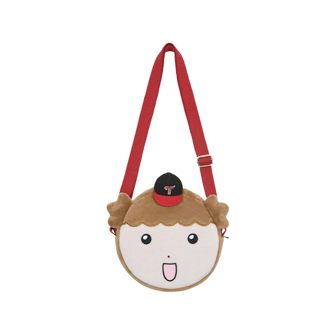 LG 트윈스 x 마루는강쥐 페이스 크로스백 레드(LG Twins x Maru is a Puppy Face Crossbag Red)