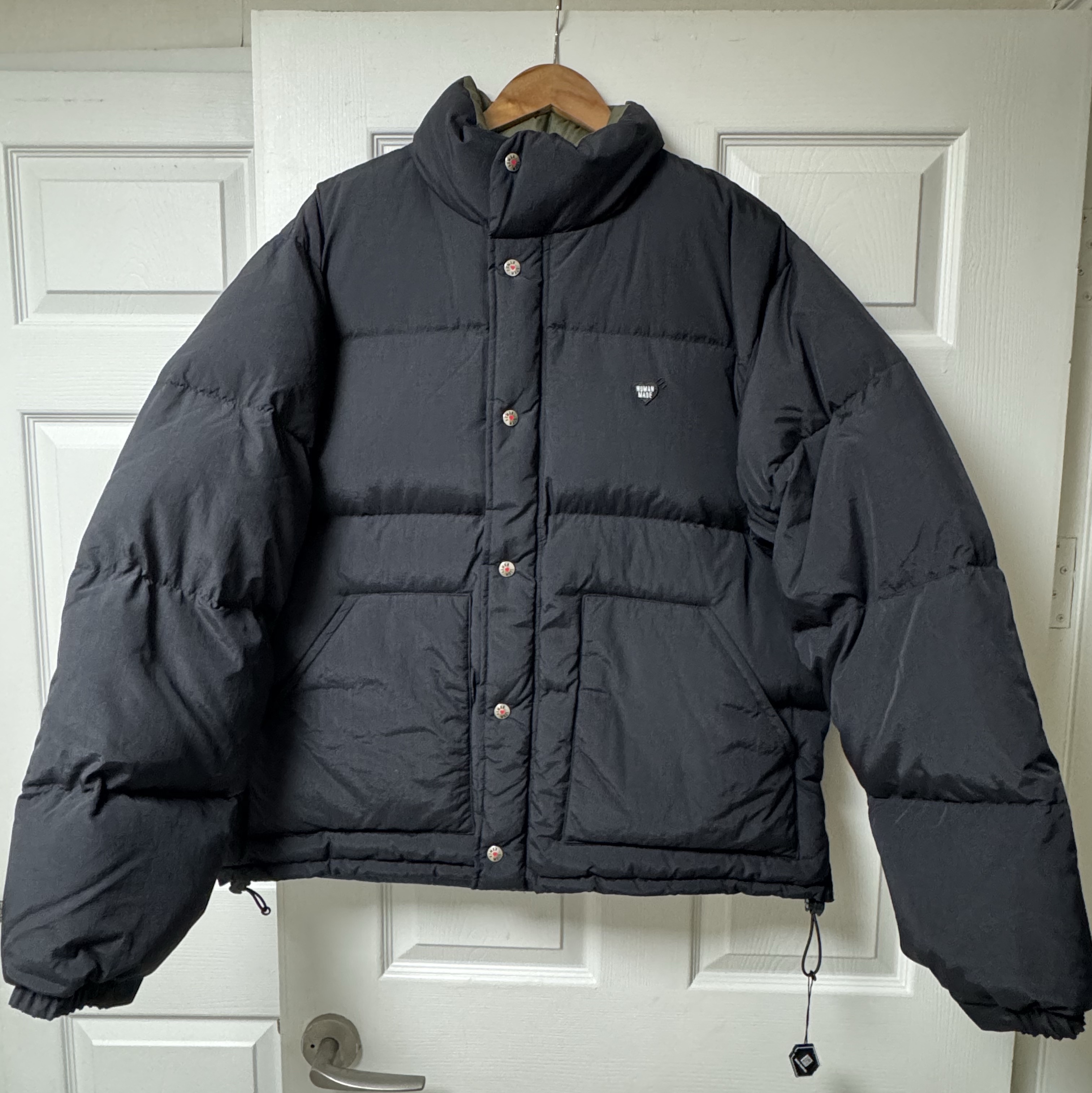 Human Made Reversible Down Jacket Black 착용 스타일