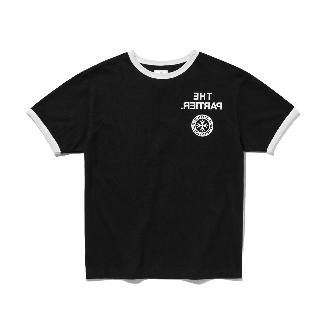 펀치 드렁크 파티즈 더 파티어 링거 티 블랙(Punch Drunk Parties The Partier Ringer Tee Black)
