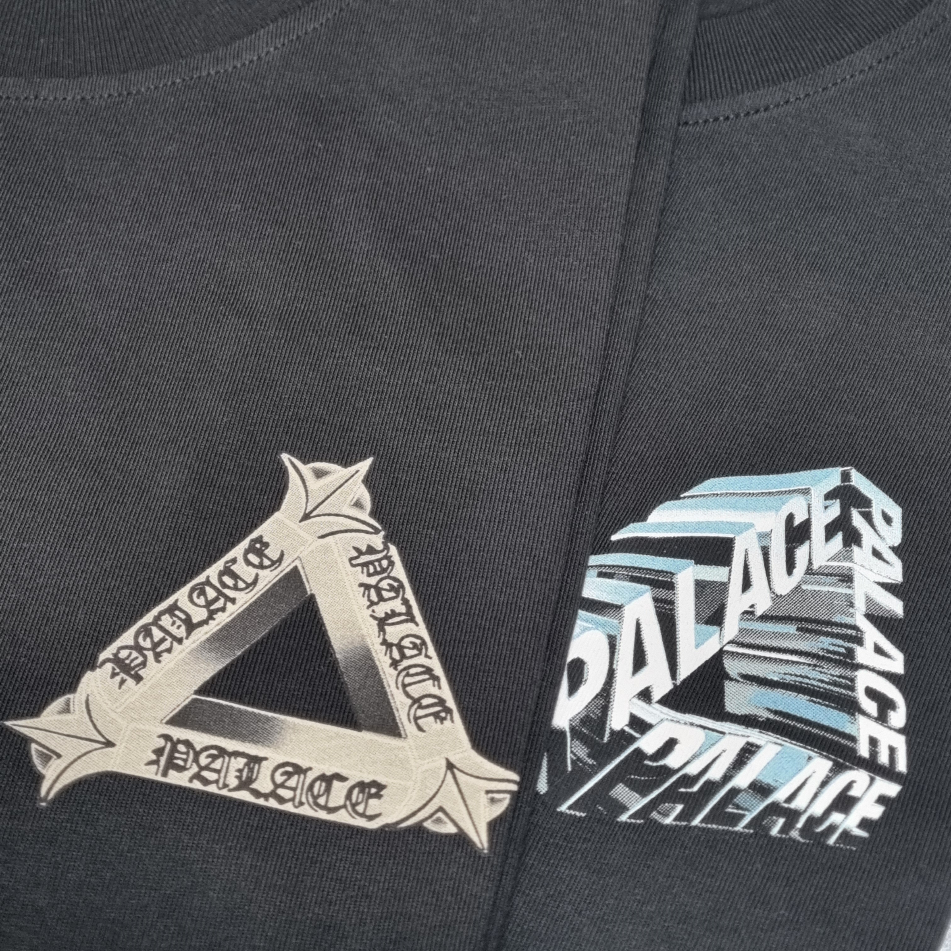 Palace Tri-OG T-Shirt Black - 24SS, Palace Tri-Chrome T-Shirt Black - 23SS 착용 스타일