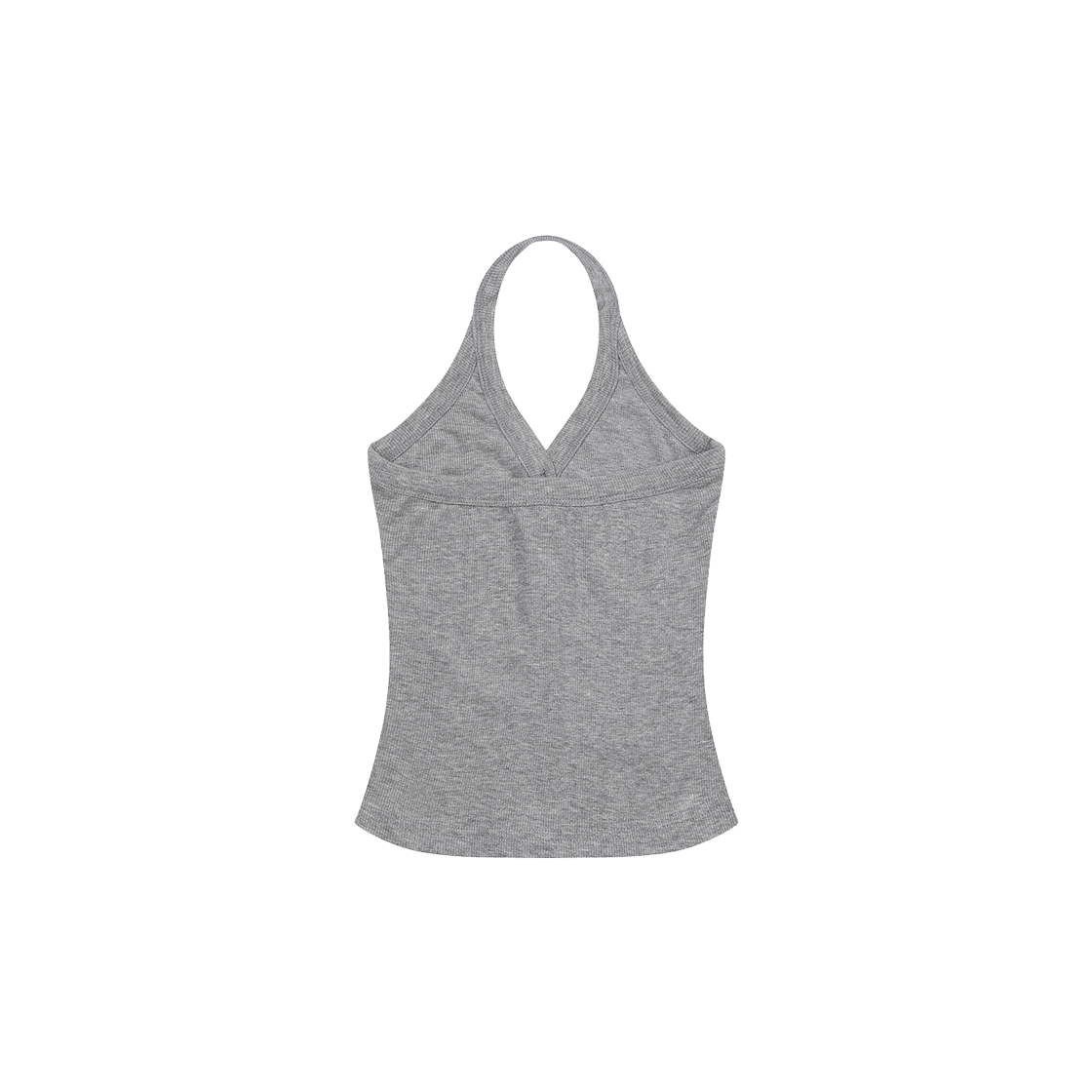 무센트 메라 홀터넥 크롭 슬리브리스 나시 그레이(MUCENT Mera Halter Neck Crop Sleeveless Gray) - 2