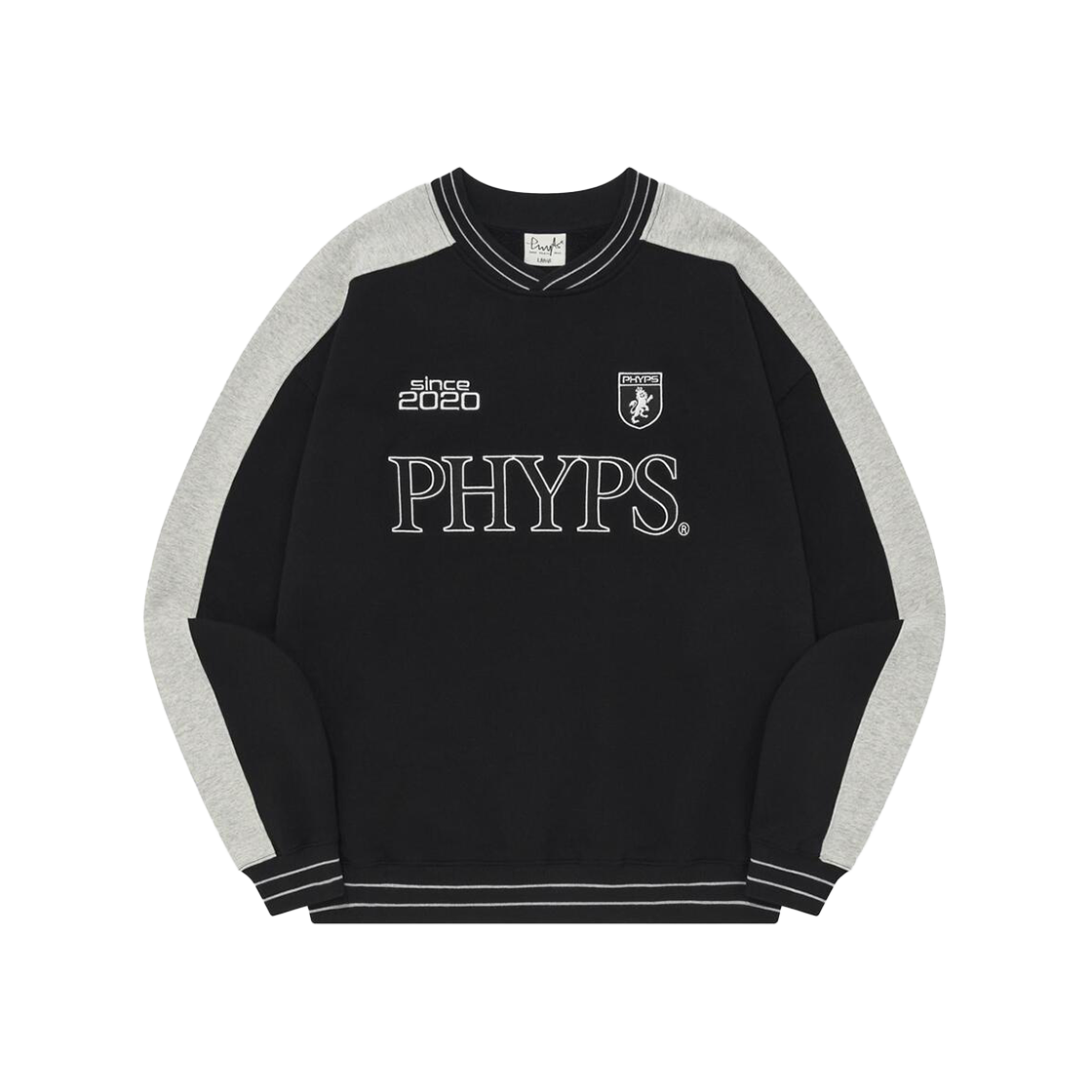 PES1CR315ABK Phyps Dept Soccer Sweat Shirt Black/Grey